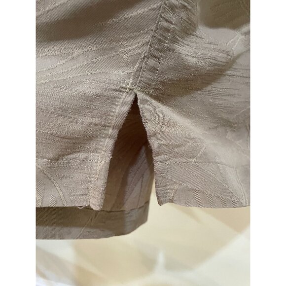 Caribbean Men's L Tan Leaf Print Button-Up Shirt Hawaiian - Picture 6 of 6